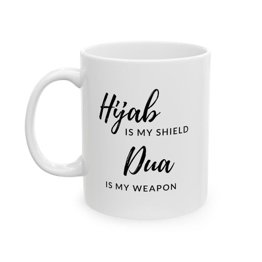 Hijab is My Shield Ceramic Glossy Double-Sided Mug